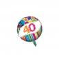 Preview: Folienballon mit Zahlendruck - Durchmesser:  46 cm - Zahl: 18, 30, 40, 50, 60, oder 70