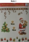 Preview: Weihnachts-Fensterbilder - verschiedene Motive