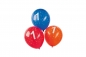 Preview: Luftballon mit Zahlendruck - bunt - Umfang: 96 cm - 100 Stück - Zahl: 0, 1, 2, 3, 4, 5, 6, 7, 8, 9, 18, 25, 30, 40, 50, 60, 70 oder 80