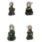 Preview: Dekofigur "Tod" - 4-fach-sortiert - Höhe: 7,5 cm - 4 Ausführungen