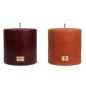 Preview: Stumpenkerze - Durchmesser: 100 mm - Höhe: 160 mm - Farbe: bordeaux oder terracotta