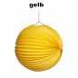 Preview: Ballon-Laterne -Durchmesser: 25 cm - Farbe: hellblau, dunkelblau, gelb, hellgrün, dunkelgrün, orange, pink oder weiß
