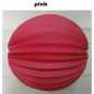 Preview: Ballon-Laterne -Durchmesser: 25 cm - Farbe: hellblau, dunkelblau, gelb, hellgrün, dunkelgrün, orange, pink oder weiß