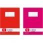 Preview: Oktavheft - DIN A6 - kariert - 32 Blatt - Farbe: pink oder rot