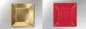 Preview: Pappteller uni metallic 8 Stück Farbe: gold oder rot