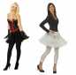 Preview: Petticoat - Farben: schwarz oder weiß - Größe: 34/36, 38/40 oder 42/44