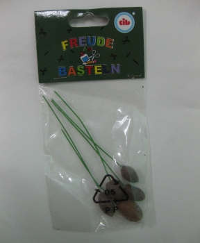 Deko-Eicheln - natur - 6 Stück