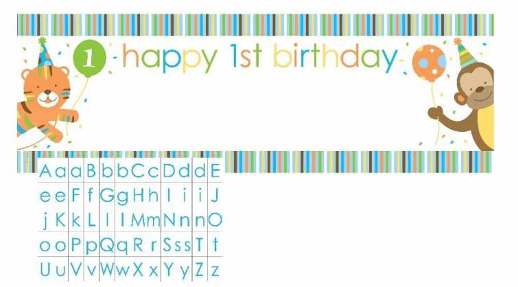 Riesenbanner "1. Geburtstag"