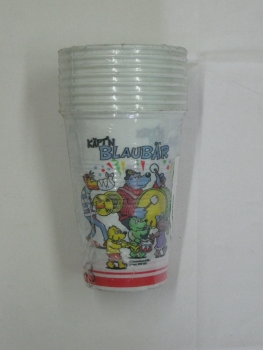 Kunststoffbecher "Blaubär" - 0,2 l - 8 Stück/Paket