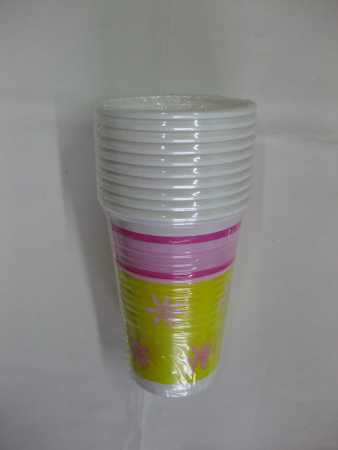 Becher "Flower Power" - 10 Stück/Paket