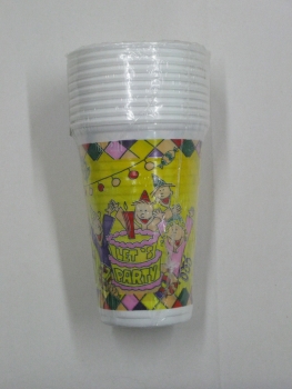 Becher "Let´s have a party" -  10 Stück/Paket