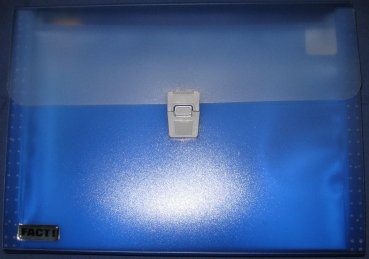 Fächermappe - 10-teilig - Farbe: blau, gelb oder grün