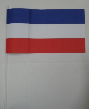 Papierfähnchen blau/weiß/rot