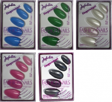 Fingernägel - Farbe: blau, grün, perlmutt, pink, schwarz