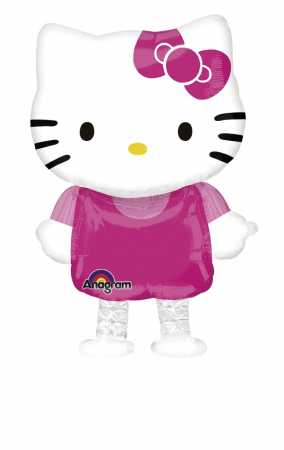 Folienballon-Airwalker "Hello Kitty" (39 x 59 cm)