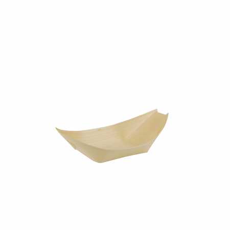 Fingerfood - Schalen, Holz "pure" 14 cm x 8,2 cm - 50 Stück