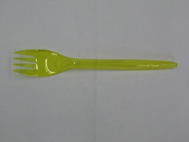 Gabel - gelb -  20 Stück/Paket