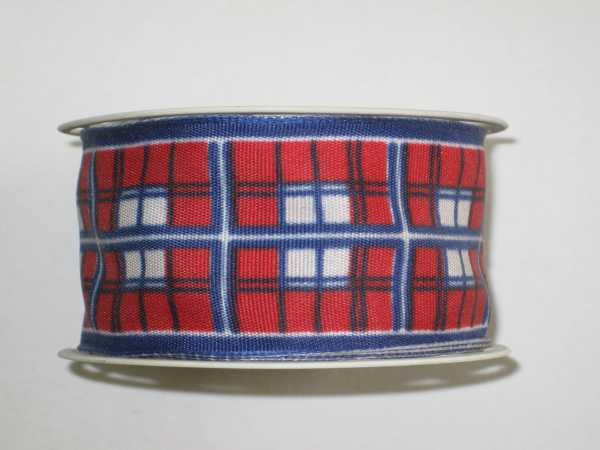 Geschenkband mit Drahtkante mit Motiv -  40 mm - 2 m