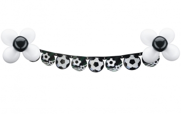 Fußball-Girlande aus Karton 130 cm ▷ Partyzubehör jetzt bestellen!