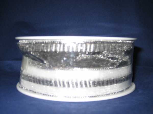 Geschenkband mit Drahtkante "Whisper" - 40 mm - 25 m