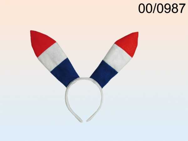 Haarreifen "Bunny" Frankreichfarben