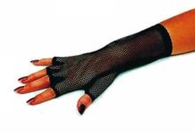 Netzhandschuh - kurz - schwarz - fingerlos