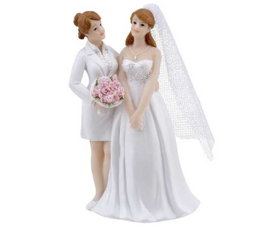 Kuchendeko - Ehepaar Frauen - Höhe: ca. 11,5 cm