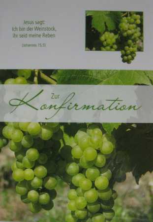 Konfirmationskarte mit Sprüchen - 5 Stück - verschiedene Sets