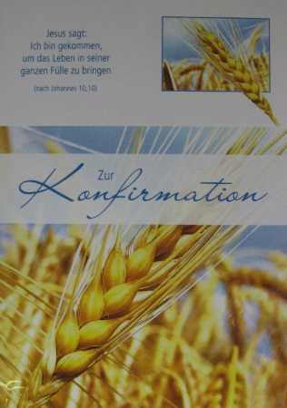Konfirmationskarte mit Sprüchen - 5 Stück - verschiedene Sets
