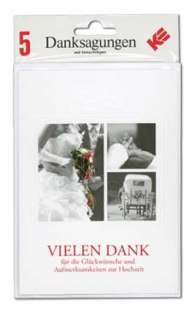 Hochzeit Danksagung 5 Stück/Paket