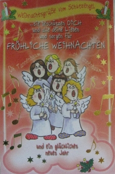 Weihnachtskarte - verschiedenen Engelsmotiven