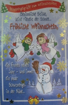 Weihnachtskarte - verschiedenen Engelsmotiven