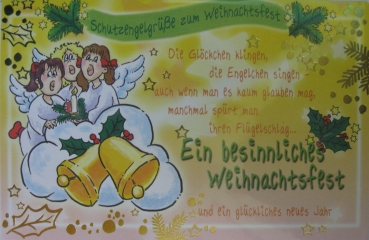 Weihnachtskarte - verschiedenen Engelsmotiven