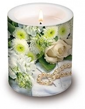 Dekorkerze "Wedding Day"