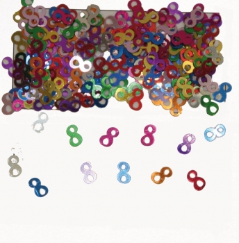 Folien-Konfetti - Zahl: 1 - 9 - 14 g/Paket