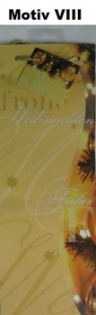 Weihnachts-Flaschentasche - 36 x 13 + 8 cm - verschiedene Motive
