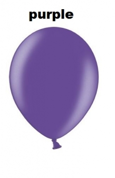 Metallic-Lufballon - 10 Stück - Farbe: fuchsia, purpel, rot oder silber