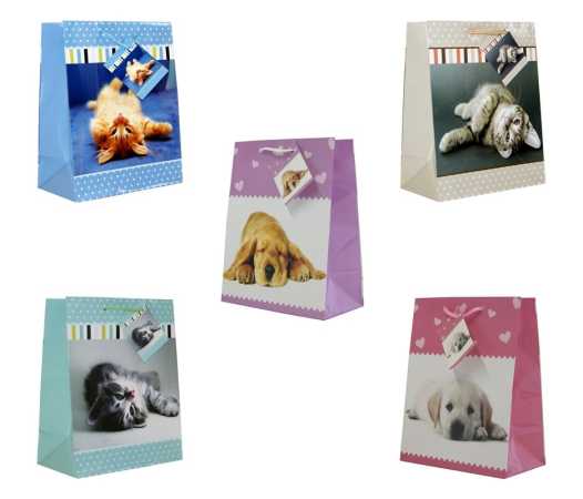 Geschenktaschen mit Tiermotiv - 23 x 18 cm