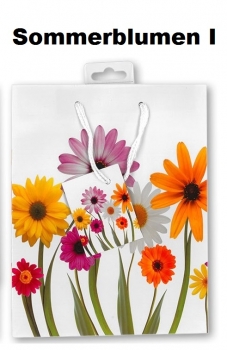 Geschenketasche mit Frühlingsmotiv - mittel - ca. 17,5 x 22,5 x 10 cm