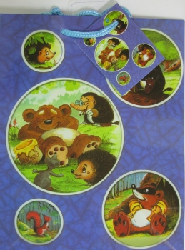Geschenketasche für Kinder - 18 x 23 x 10 cm - verschiedene Motive