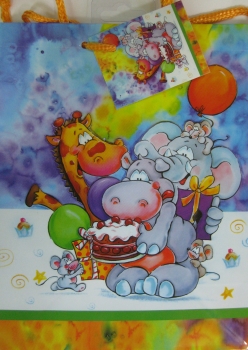 Geschenketasche für Kinder - 18 x 23 x 10 cm - verschiedene Motive