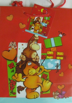 Geschenketasche für Kinder - 18 x 23 x 10 cm - verschiedene Motive
