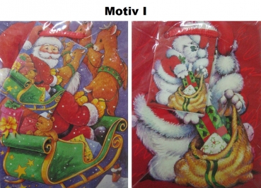 Lacktragetaschen - 11 x 14 Weihnachtsmotiv - 2 Stück