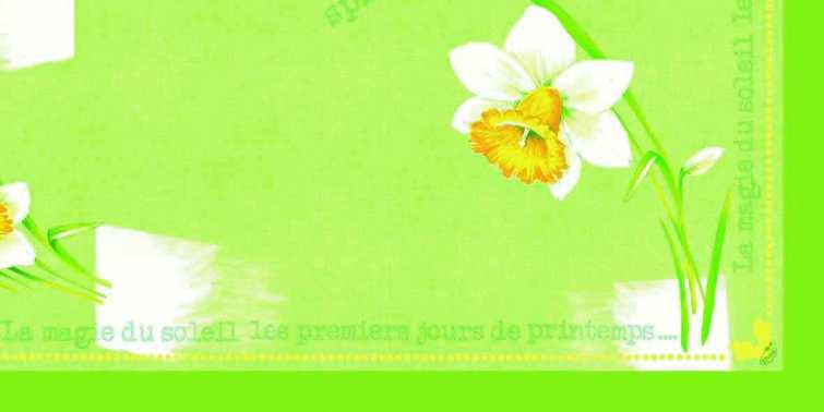 Dunicel-Mitteldecke "Spring day" - 84 x 84 cm