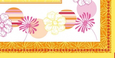 Dunicel-Mitteldecke "Summer Story orange"