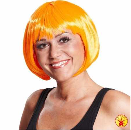 Perücke - Pagenkopf "Trixy"- neon-orange
