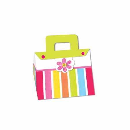 Geschenktasche "Blumen Party" - 4 Stück