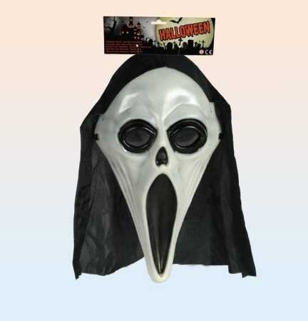 Halloweenmaske leuchtet im Dunkeln