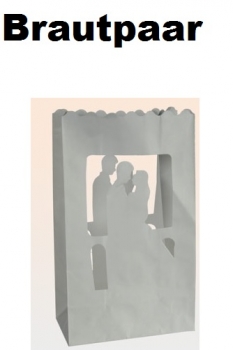 Feuersichere Papier-Laternen - Hochzeit - 2 Stück