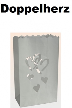 Feuersichere Papier-Laternen - Hochzeit - 2 Stück